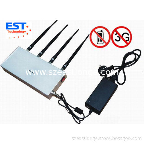 Gsm Car Remote Control Jammer / Blocker Est-505d , 930-960mhz Frequency